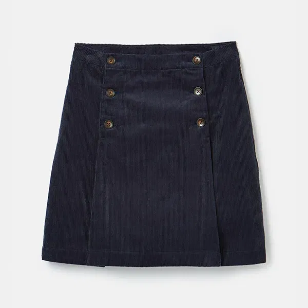 Joules Navy Maize Cord Skirt