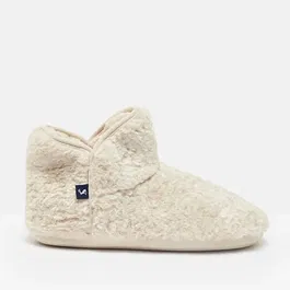 Joules Oatmeal Cabin Luxe Faux Fur Slipper Boots