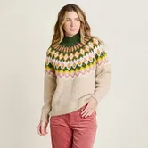 Brakeburn Oat Chunky Knitted Fairisle Jumper