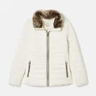 Joules White Beckley Padded Showerproof Jacket