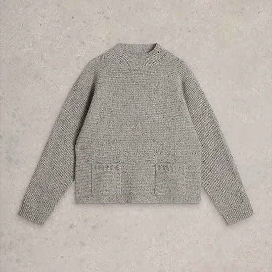 White Stuff Carli Jumper Mid Grey