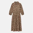 Joules Khaki Leopard Hazel Jersey Shirt Dress