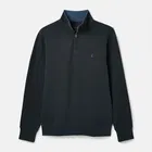 Joules Mens Alistair Navy Quarter Zip Cotton Sweatshirt