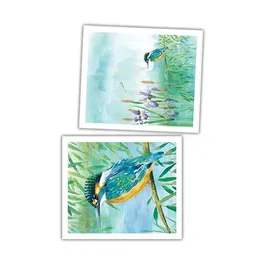 National Trust Kingfisher Plant Based Set of 2 Cleaning Cloths