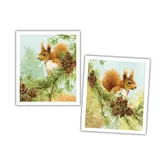 National Trust Red Squirrel Plant Based Set of 2 Cleaning Cloths