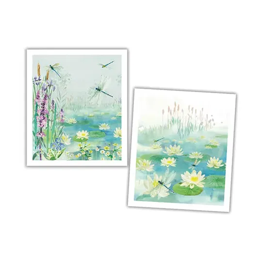 National Trust Dragonflies Plant Based Set of 2 Cleaning Cloths