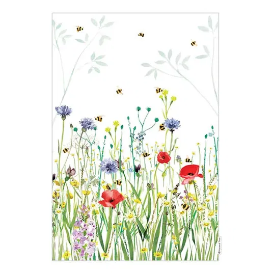 National Trust Bees Organic Cotton Single Tea Towel