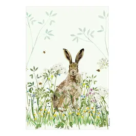 National Trust Hare Organic Cotton Single Tea Towel