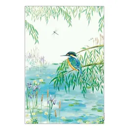 National Trust Kingfisher Organic Cotton Single Tea Towel
