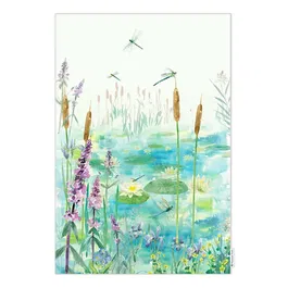 National Trust Dragonflies Organic Cotton Single Tea Towel