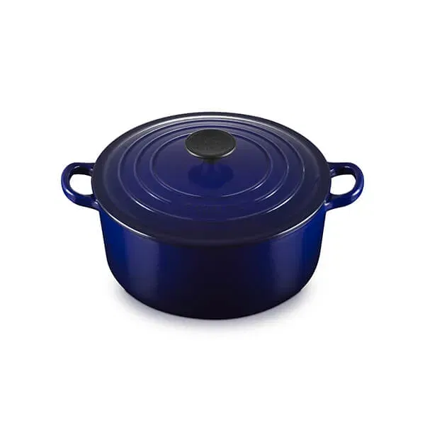 Le Creuset Signature Indigo Cast Iron 24cm Round Casserole