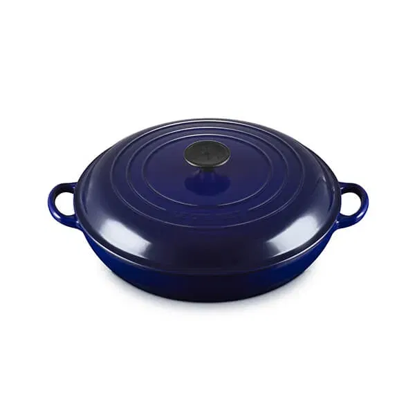 Le Creuset Signature Indigo Cast Iron 30cm Shallow Casserole