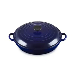 Le Creuset Signature Indigo Cast Iron 30cm Shallow Casserole