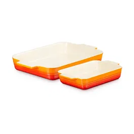 Le Creuset Volcanic Stoneware 25cm and 32cm Rectangular Dishes