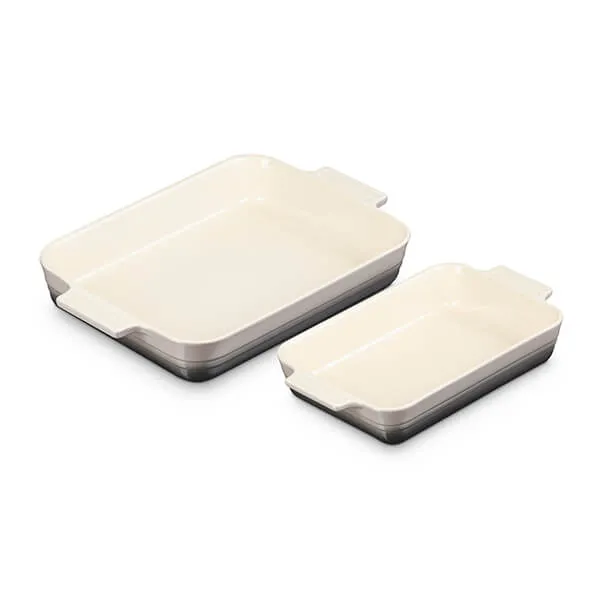 Le Creuset Flint Stoneware 25cm and 32cm Rectangular Dishes