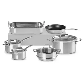 Le Creuset 3 Ply Stainless Steel 6 Piece Cookware Set