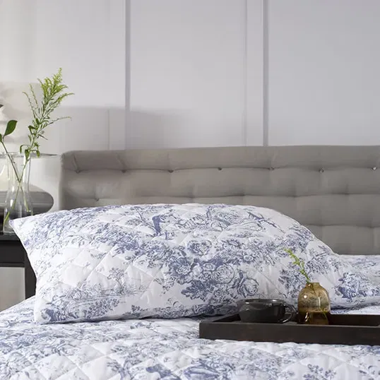 The Lyndon Company Toile De Jouy Pillowsham Pair Blue