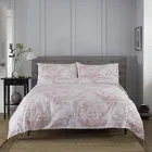 The Lyndon Company Toile De Jouy Duvet Cover Pink Super King