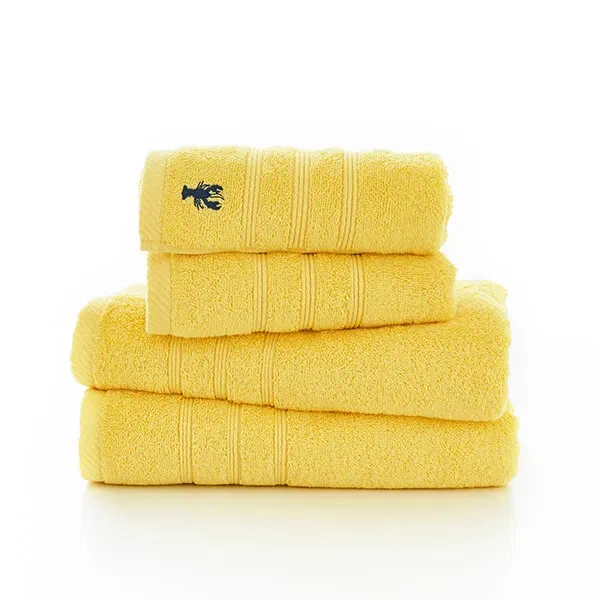 Lobster Creek Kaleidoscope Hand Towel Yellow