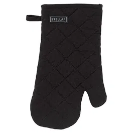 Stellar Textiles 31cm Black Oven Glove