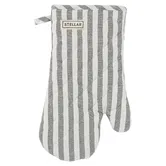 Stellar Textiles 31cm Grey Stripe Oven Glove