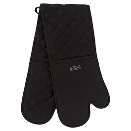 Stellar Textiles 93cm Black Double Oven Glove