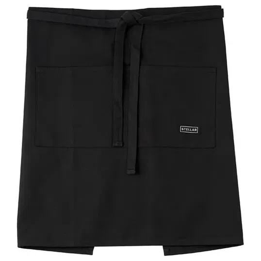 Stellar Textiles 55cm Black Waist Apron