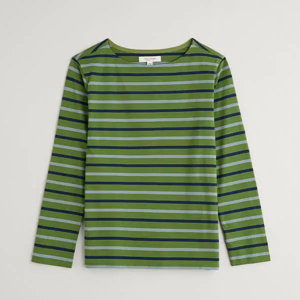 Seasalt Sailor Shirt Duet Breton Grassland