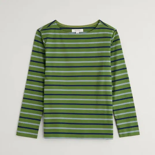Seasalt Sailor Shirt Duet Breton Grassland