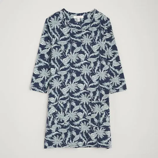 Seasalt Killiow Tunic Woodcut Thistle Maritime