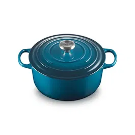 Le Creuset Signature Deep Teal Cast Iron 26cm Round Casserole