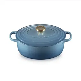 Le Creuset Signature Chambray Cast Iron 27cm Oval Casserole