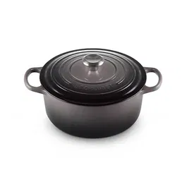 Le Creuset Signature Flint Cast Iron 26cm Round Casserole