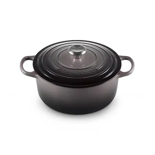 Le Creuset Signature Flint Cast Iron 26cm Round Casserole