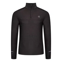 Dare 2b Mens Power Up II Lightweight Jersey Top Black Marl