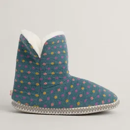 Seasalt Snooze Slipper Booties Confetti Dusky Jade