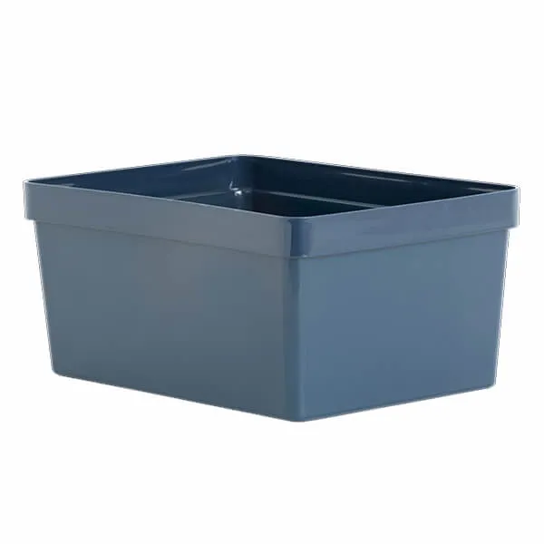 Wham Studio Linen 2.01 Utility Basket Deep A4 36 x 26 x 17cm Navy