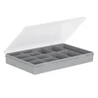 Wham Organiser Box 3.03 29cm with 13 Divisions Soft Grey/Clear