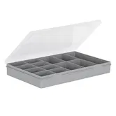 Wham Organiser Box 3.03 29cm with 13 Divisions Soft Grey/Clear