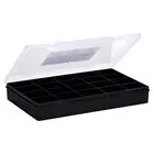 Wham Organiser Box 3.05 29cm with 20 Divisions Recycled Black/Clear