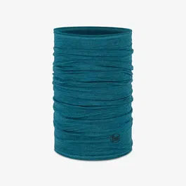 Buff Solid Teal Merino Lightweight Tubular Neckwarmer