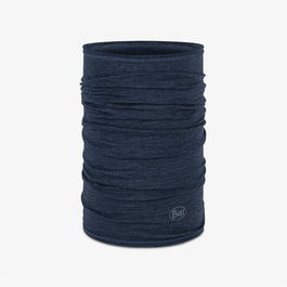 Buff Solid Night Blue Merino Lightweight Tubular Neckwarmer