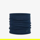 Buff Solid Night Blue Merino Heavyweight Tubular Neckwear