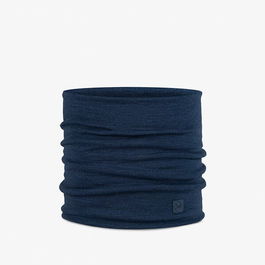 Buff Solid Night Blue Merino Heavyweight Tubular Neckwear
