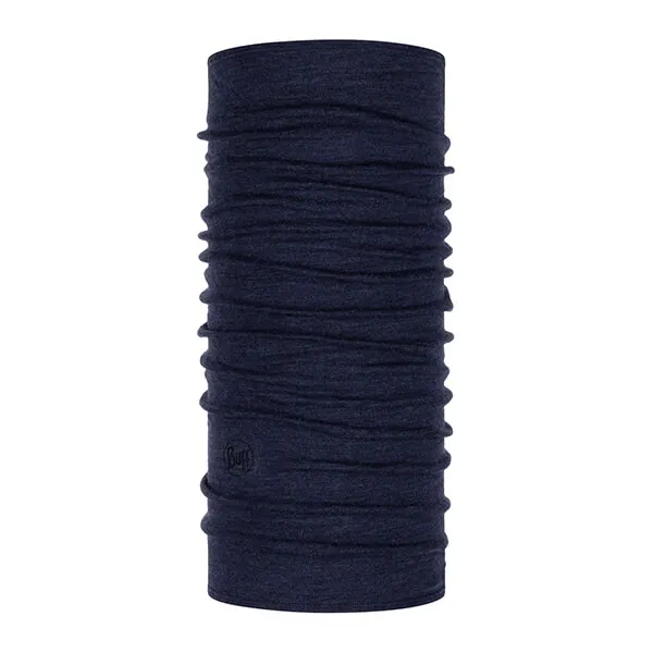 Buff Melange Night Blue Merino Midweight Tubular Neckwear