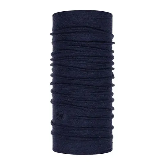 Buff Melange Night Blue Merino Midweight Tubular Neckwear