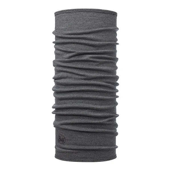 Buff Melange Light Grey Merino Midweight Tubular Neckwear