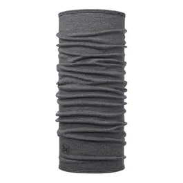 Buff Melange Light Grey Merino Midweight Tubular Neckwear
