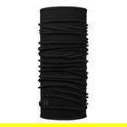 Buff Solid Black Merino Midweight Tubular Neckwarmer