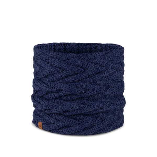 Buff Caryn Midnight Dark Blue Knitted & Fleece Neckwarmer